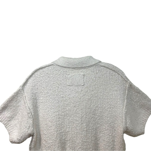 Free People, NWT We The Free ‘Molli’ Knit Sweater Shirt, Buttons, Ivory X-Small - Picture 7 of 16